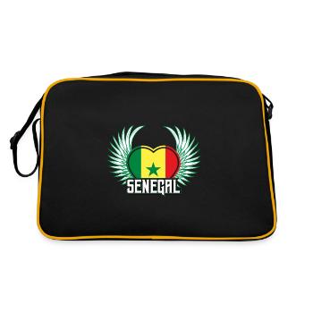 Sénégal - Sac Retro - noir/or - Dos