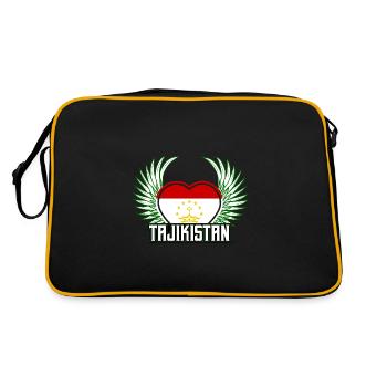 Tajikistan - Retro Bag - black/gold - Back