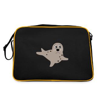 phoques phoques phoques animaux - Sac Retro - noir/or - Dos
