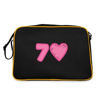 Cœur du 70e anniversaire - Sac Retro - noir/or - Dos