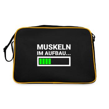 Muscles in development Fitness Athletes Strength training - Retro Bag - black/gold - Back