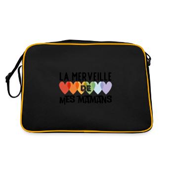 La merveille de mes mamans - Sac Retro - noir/or - Dos