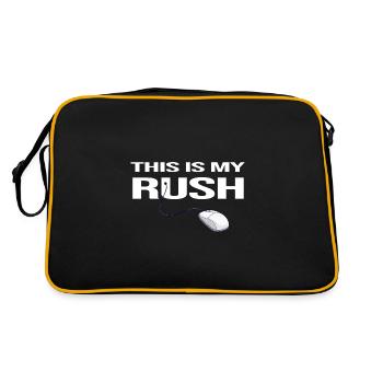 Gamer Nerds Online Gameplay Rush Gambler Communauté - Sac Retro - noir/or - Dos