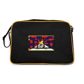 Tibet - Retro Tasche - Schwarz/Gold - Hinten