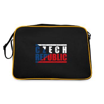 République tchèque - Sac Retro - noir/or - Dos