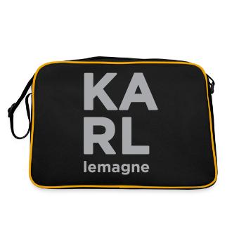 Karl lemagne - Retro Tasche - Schwarz/Gold - Hinten