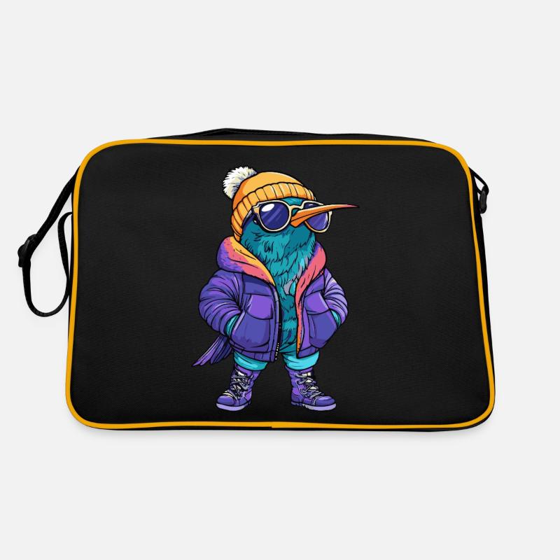 Kolibri Vogel Cool Comic Retro Tasche