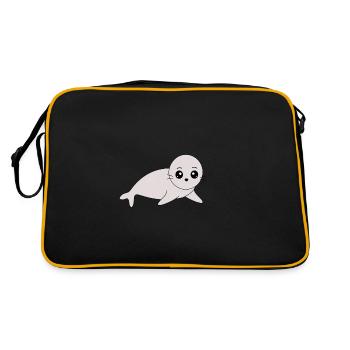 Sceaux, phoques, phoques, phoques animaux - Sac Retro - noir/or - Dos