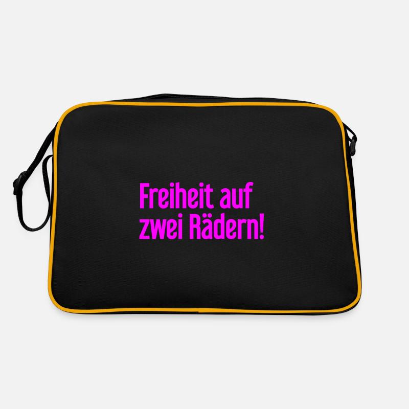 Freedom on Two Wheels - Cyclist Design Retro Bag