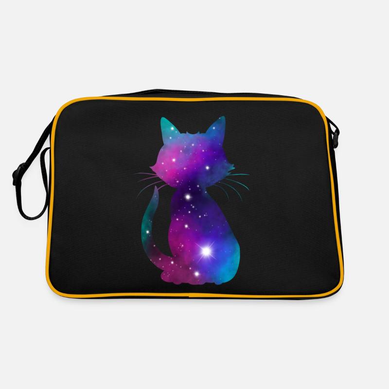 Galaxy Cat Retro Tasche
