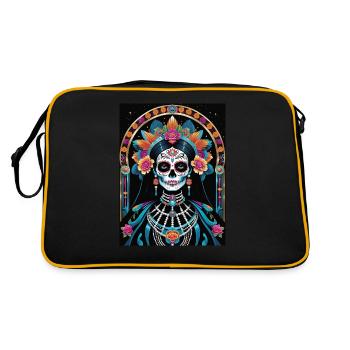 LA CATRINA DELUXE - Sac Retro - noir/or - Dos