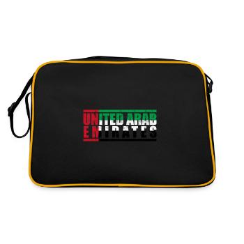 Émirats arabes unis - Sac Retro - noir/or - Dos
