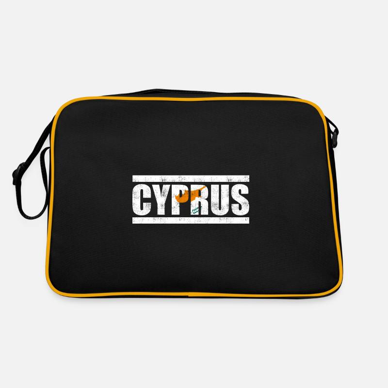 Zypern - Retro Tasche - Schwarz/Gold