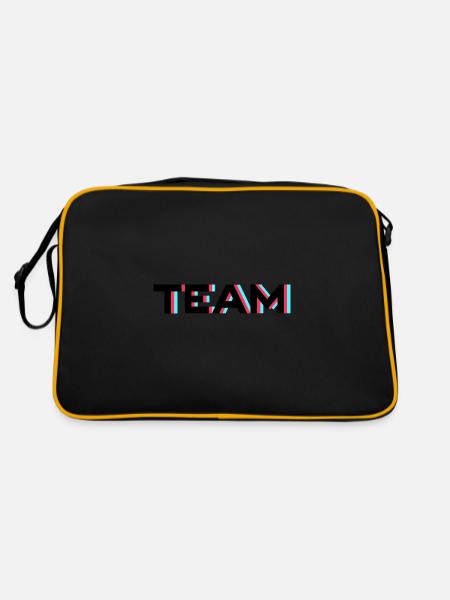 Team Crew Frame - Retro Bag - black/gold - Back