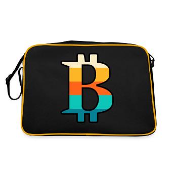 Bitcoin retro - Sac Retro - noir/or - Dos