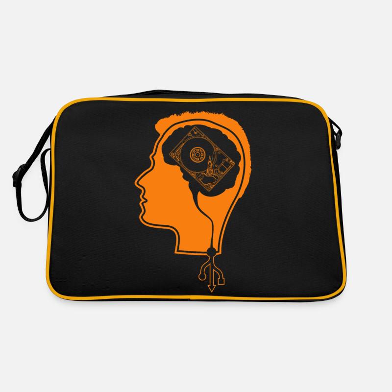 geek - Sac Retro - noir/or