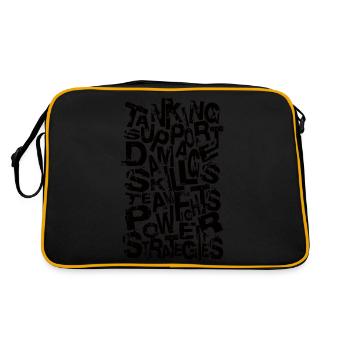 Typography of Legends - Sac Retro - noir/or - Dos