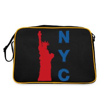 New York City - Sac Retro - noir/or - Dos