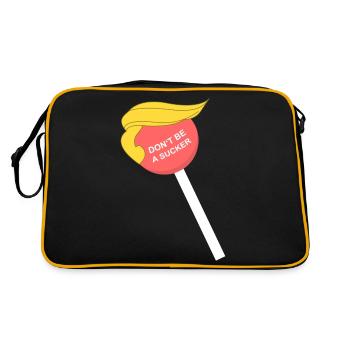 Do not be a sucker - Retro Bag - black/gold - Back