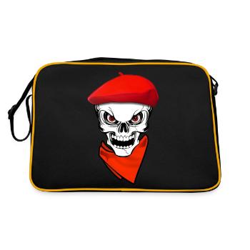 basque skull festayre 1 - Sac Retro - noir/or - Dos