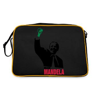 Nelson MANDELA - Retro Bag - black/gold - Back