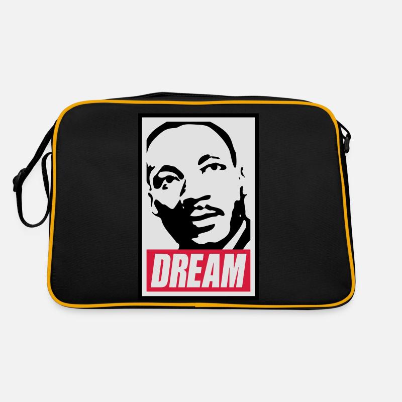 Obey x Dream MLK - Retro Tasche - Schwarz/Gold