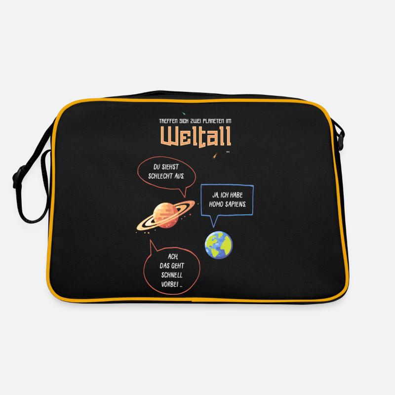 Space Homo Sapiens scientists for future Retro Bag