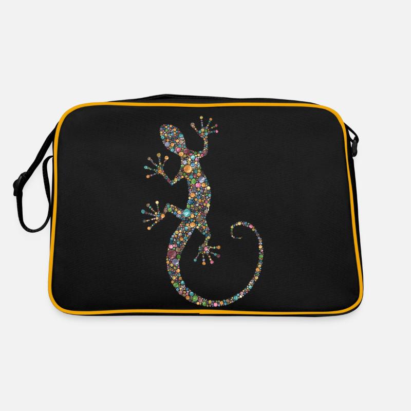 Gecko - Sac Retro - noir/or