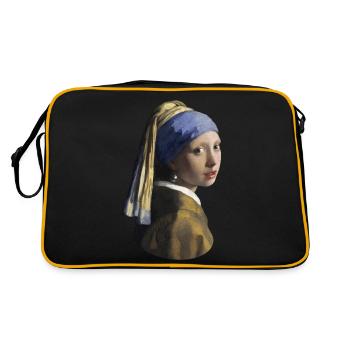 Jan Vermeer La fille à la boucle d’oreilles de perles - Sac Retro - noir/or - Dos