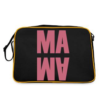 Mom | Mother | Mother’s Day - Retro Bag - black/gold - Back