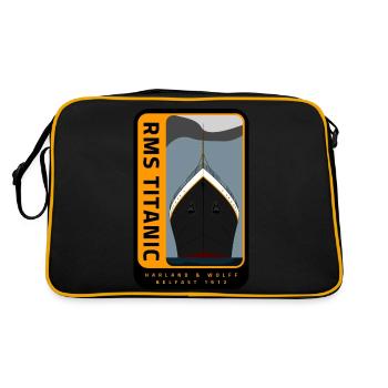 Titanic - Retro Bag - black/gold - Back