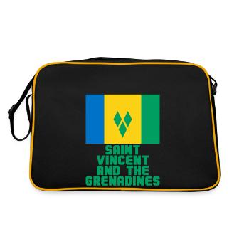 Saint-Vincent et les Grenadines - Sac Retro - noir/or - Dos