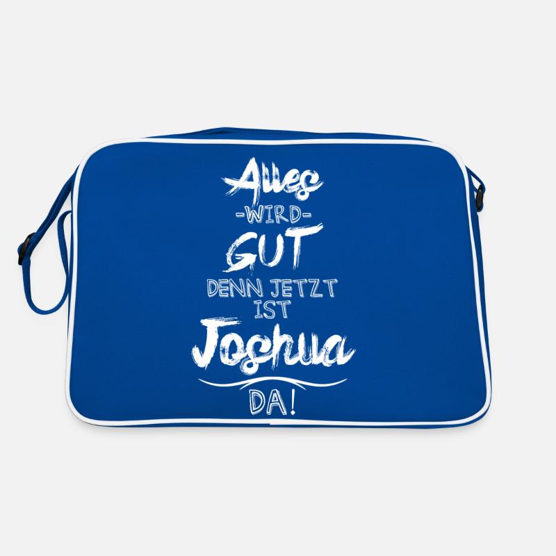Alles wird gut denn jetzt ist Joshua da Retro Tasche