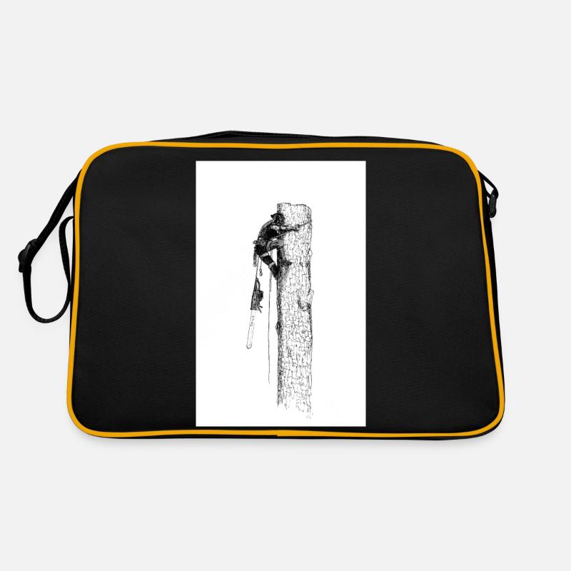 Arborist Tree Surgeon big chainsaw needed - Retro Bag - black/gold
