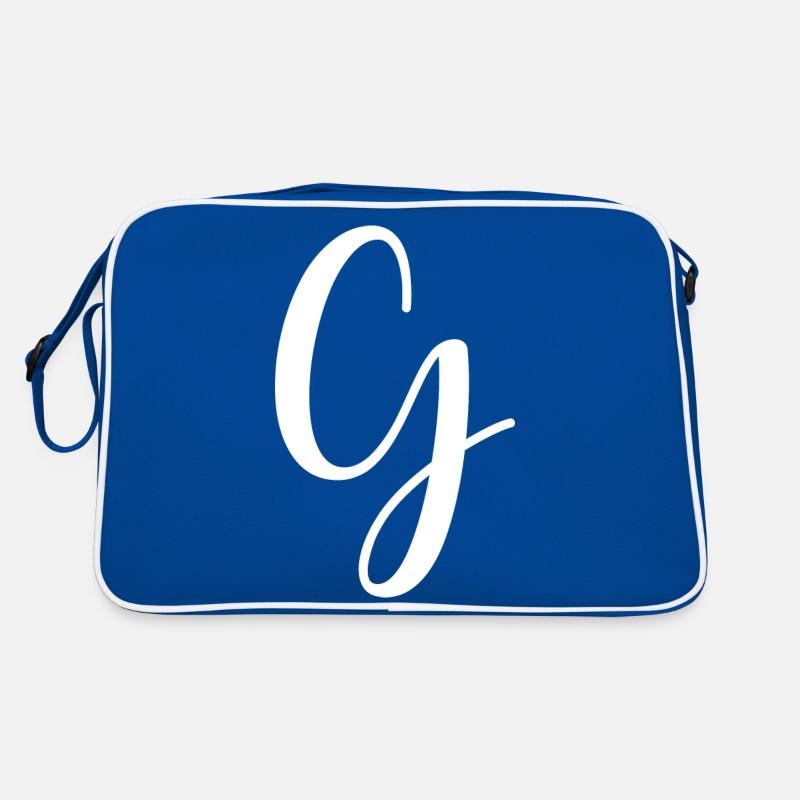 Calligraphie, initiale G Sac Retro