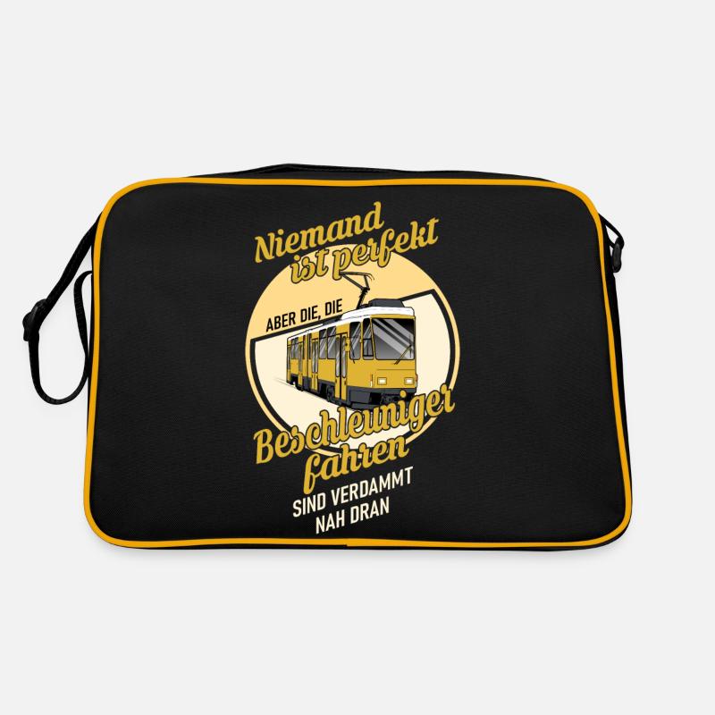 Straßenbahn KT4D Straßenbahnfahrer Geschenk Retro Tasche