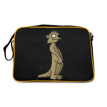 Meerkat - Retro Bag - black/gold - Back