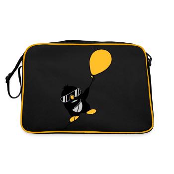 Le pingouin ballon s’envole - Sac Retro - noir/or - Dos