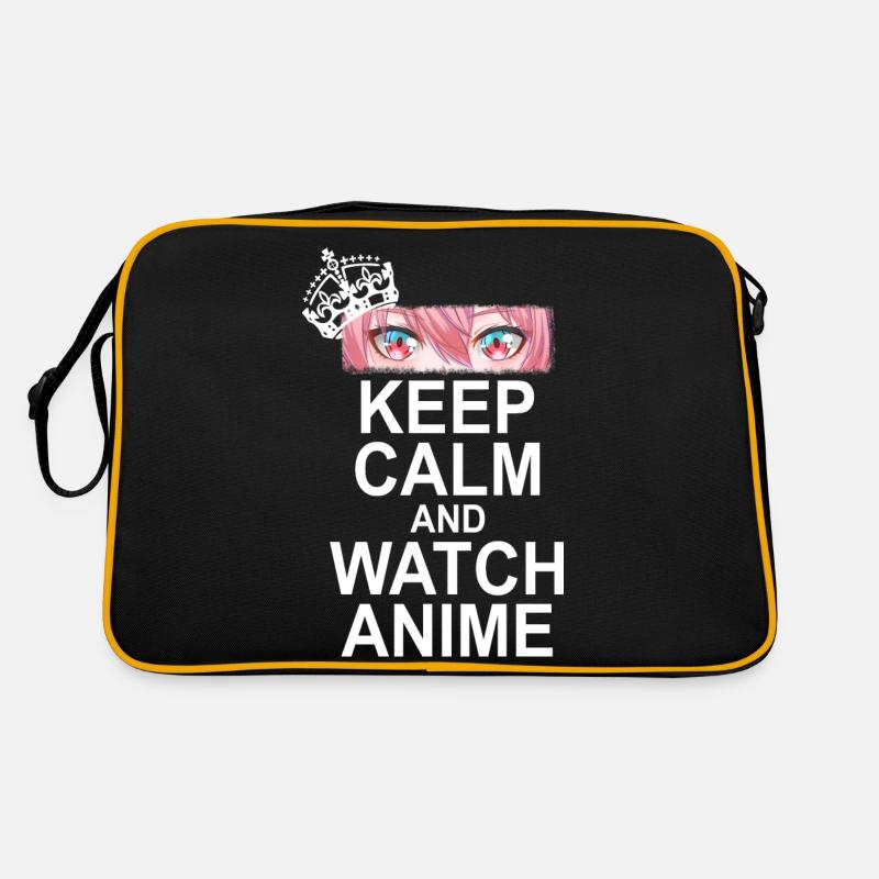 Keep Calm And Watch Anime Retro Tasche