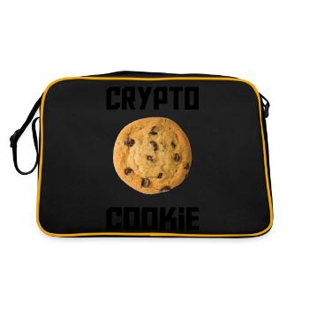 Bitcoin Trading Crypto Aktien - Retro Tasche - Schwarz/Gold - Hinten