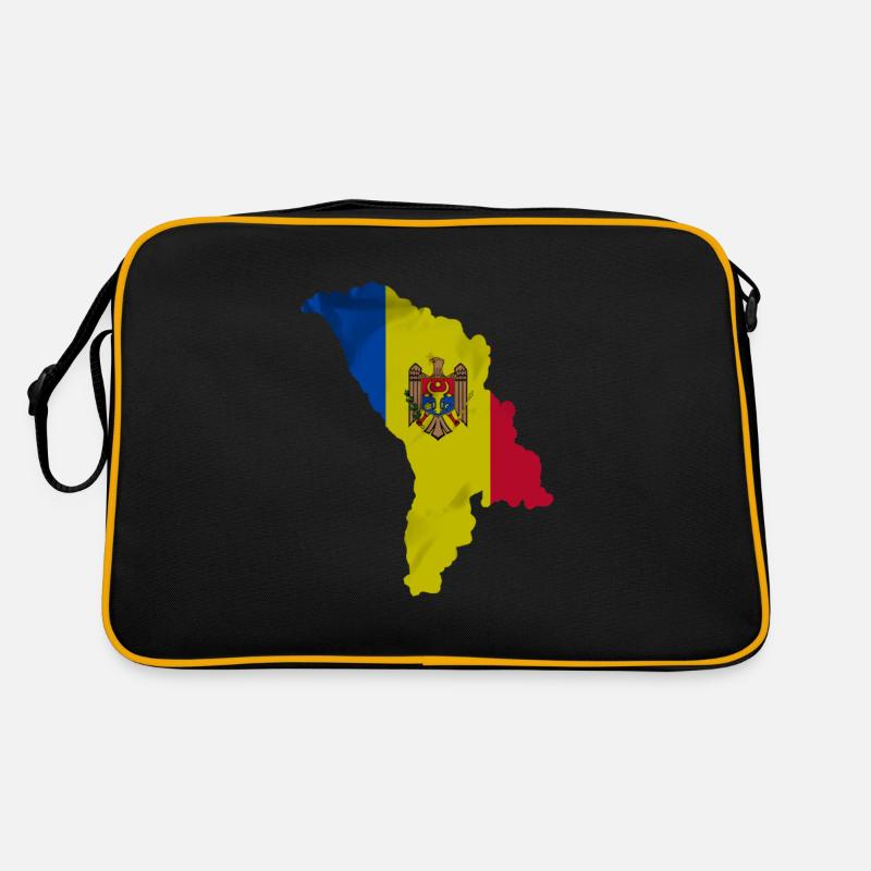 Drapeau moldave en forme de pays Sac Retro