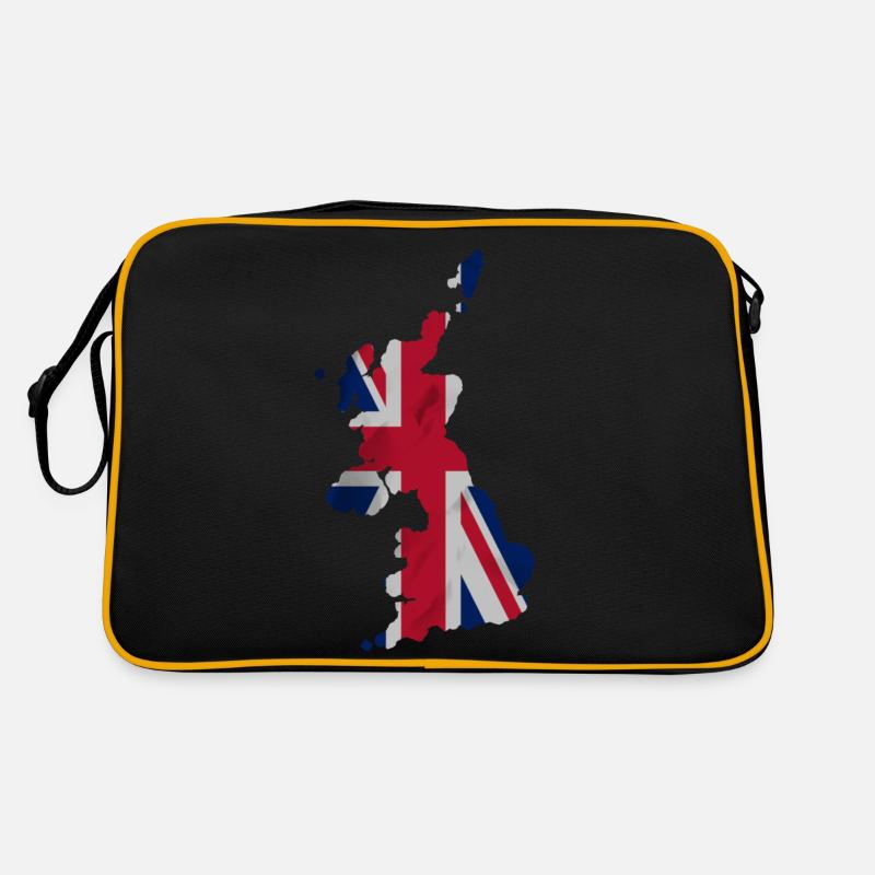 Drapeau du Royaume-Uni en forme de pays Sac Retro