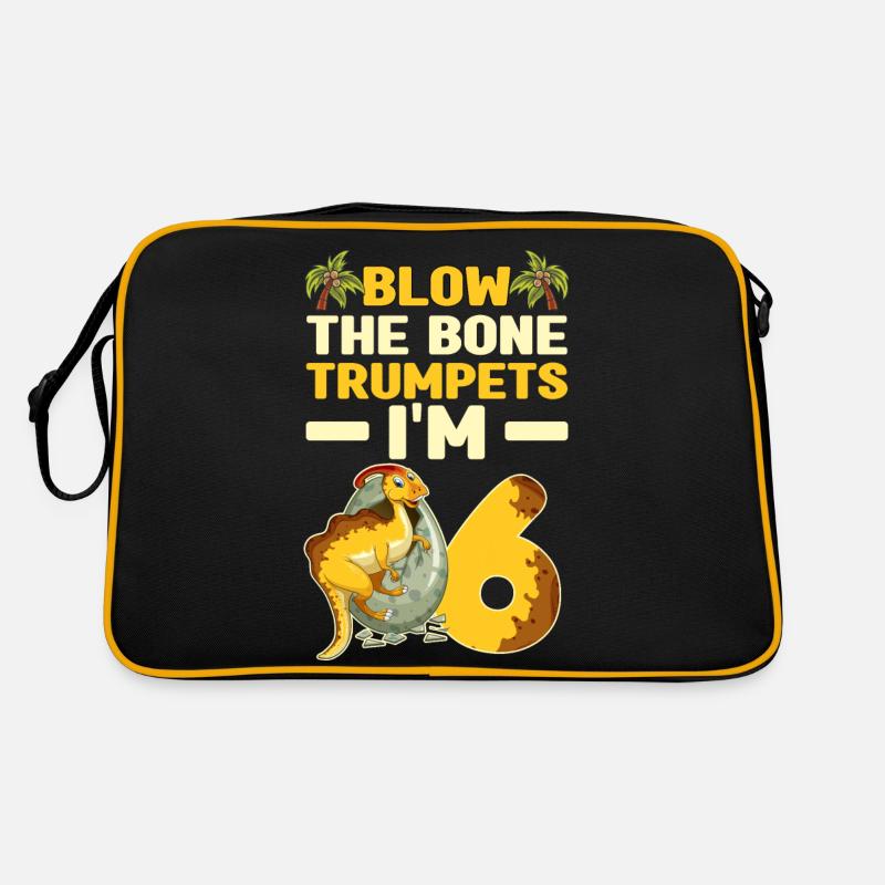 Dinosaurier Kindergeburtstag Retro Tasche