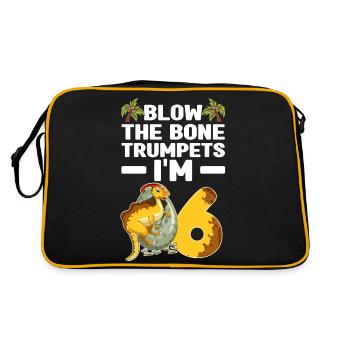 Dinosaur Children - Retro Bag - black/gold - Back