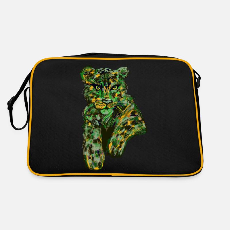 Leopard mal anders Retro Tasche