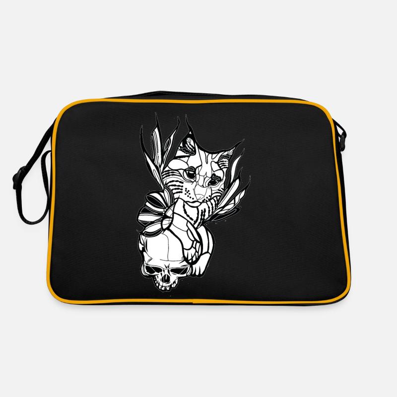 Skull // Cat Retro Bag