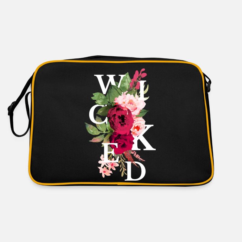 Böse Blumen Retro Tasche