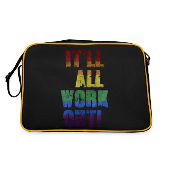 It'll All Work Out - Retro Bag - black/gold - Back