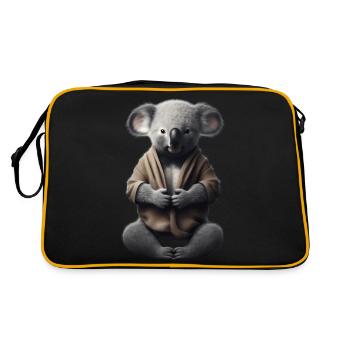 Koala Monk - Retro Bag - black/gold - Back