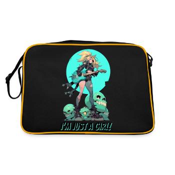 I'm just a Girl - Retro Bag - black/gold - Back